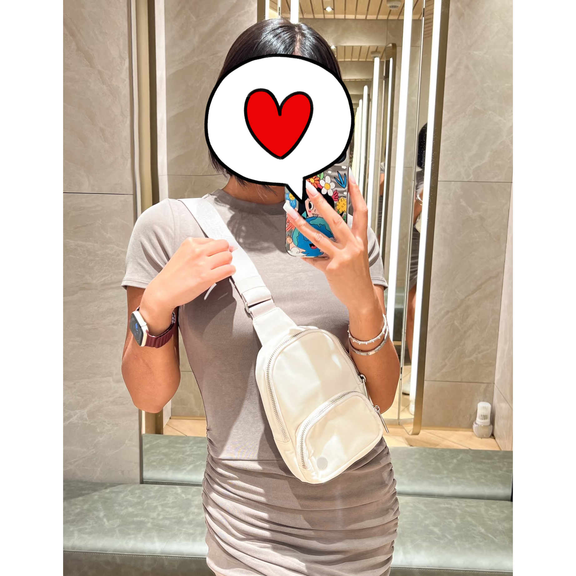 Juicefish出游B备！lu同料！ever~胸前斜挎包单肩背包男女同款