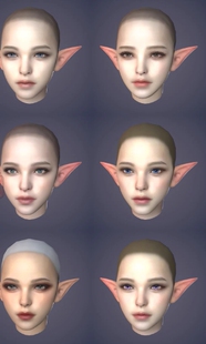 3DMAX次时代日韩卡通萝莉精灵壮汉头部面部脸部3D模型资源PBR贴图