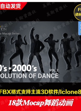 iClone动画Actorcore动作Evolution of Dance vol.1舞蹈