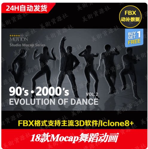 iClone动画Actorcore动作Evolution of Dance vol.1舞蹈