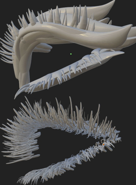 nomad建模2款睫毛娃娃人物五官卡通写实眼睫模型stl三维立体