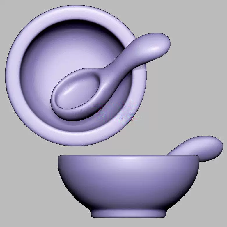 勺子碗摆件三维立体图圆雕图STL文件雕刻机3D模型3200,商务/设计服务,设计素材/源文件,淘宝优惠券,粉丝福利购,淘宝优惠卷