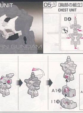 李翔 AE RG 独角兽高达 胸部 G35 金属强化零件 补件 部件 配件