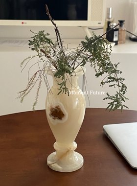 巴基斯坦玉石摆件中古风花瓶