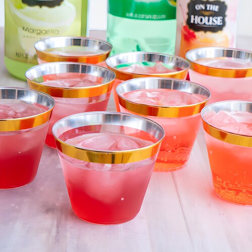 一次性加厚透明冷饮杯