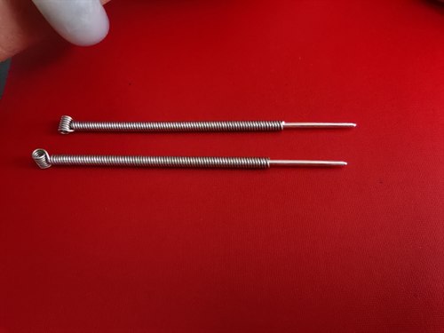 钛合金浅针 铜柄  平头 圆钝头 稍尖可做1.2mm1.5mm2.0mm粗一只价