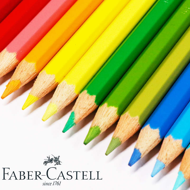 辉柏嘉水溶彩铅单支松木笔杆