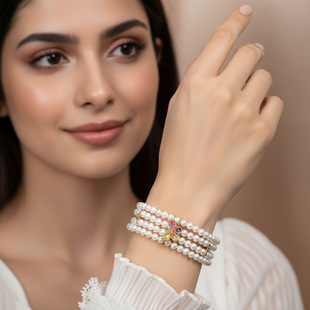 珠宝首饰多层淡水珍珠项链复古时尚优雅跨境耳环耳钉手链手饰品女