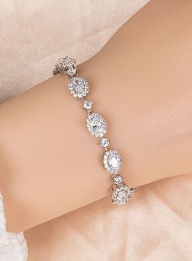 椭圆形手链手饰时尚闺蜜同款手链