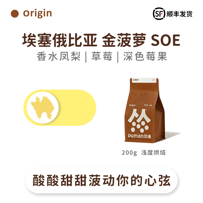 日晒埃塞俄比亚精品咖啡豆扑满