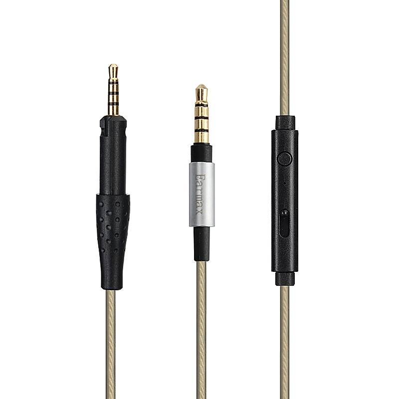 森海 HD6 HD7 HD8 DJ MIX 耳机线 镀银线 升级线控 带麦克风线