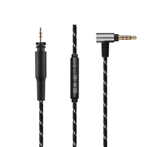 Earmax SRH840A SRH440A 镀银耳机线 线控 带麦克风单晶铜升级线