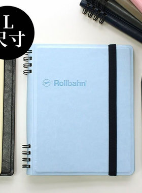 日本delfonics 活页线圈绑带手帐本记事本笔记本商务本 Rollbahn