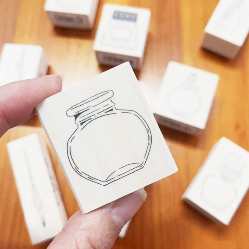 Beverly墨水瓶钢笔木制印章