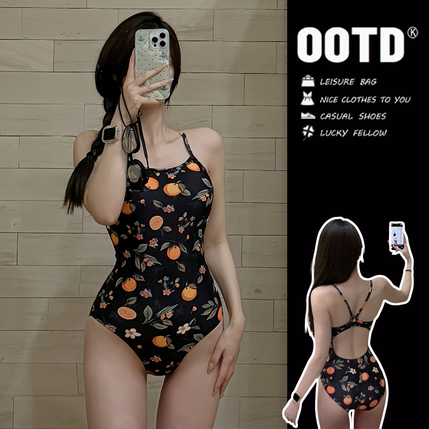 泳衣女款泡温泉紫蟒竞速女士游泳馆专用2026新款高级感连体游泳衣