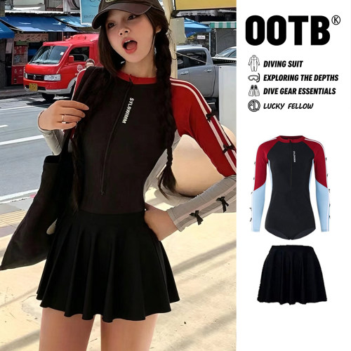 爱琦琳女连体防晒速干潜水服