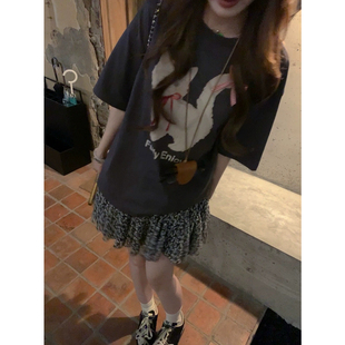 lirose 只卖半裙 E8723 韩系休闲宽松雪纺定制碎花短裙半身裙