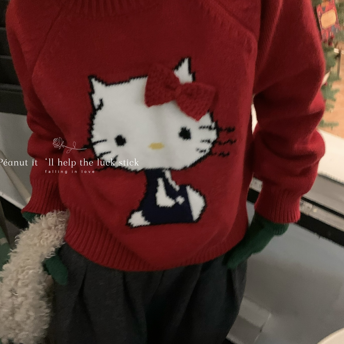 hellokitty猫软糯舒适叠穿毛衣