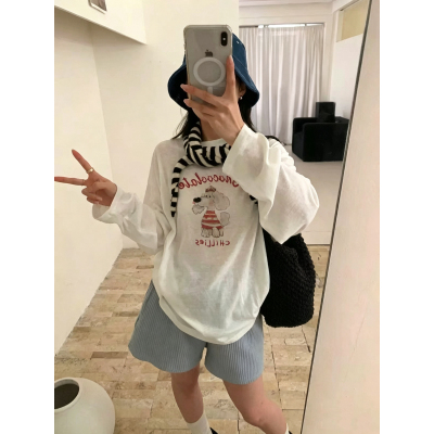 时尚狗狗字母印花长袖防晒衫