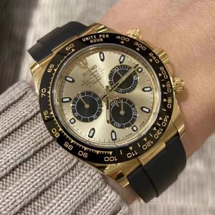 clean4131余文乐迪通拿C熊猫迪手表BT自动机械表冰蓝彩虹迪防水男