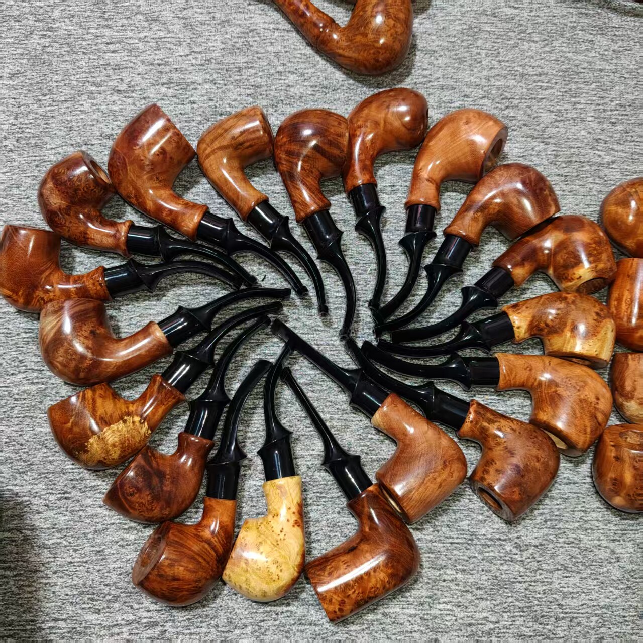 麻梨疙瘩过滤芯手工木烟斗烟袋锅