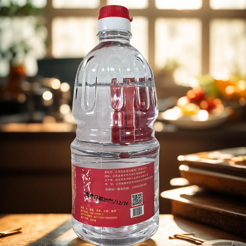 洪泽湖浓香型白酒42度五粮精酿传统工艺纯粮酿造1500ml桶装口粮酒