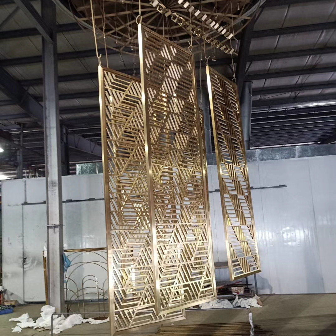 定制酒店大客厅馆简约玄关装饰不锈钢屏风高隔断办公室墙柜直销,商业/办公家具,高隔断/隔墙,淘宝优惠券,粉丝福利购,淘宝优惠卷