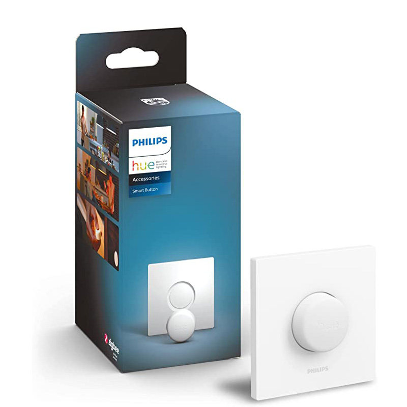 原装飞利浦hue smart button智能按钮遥控开关调光无线磁吸按键