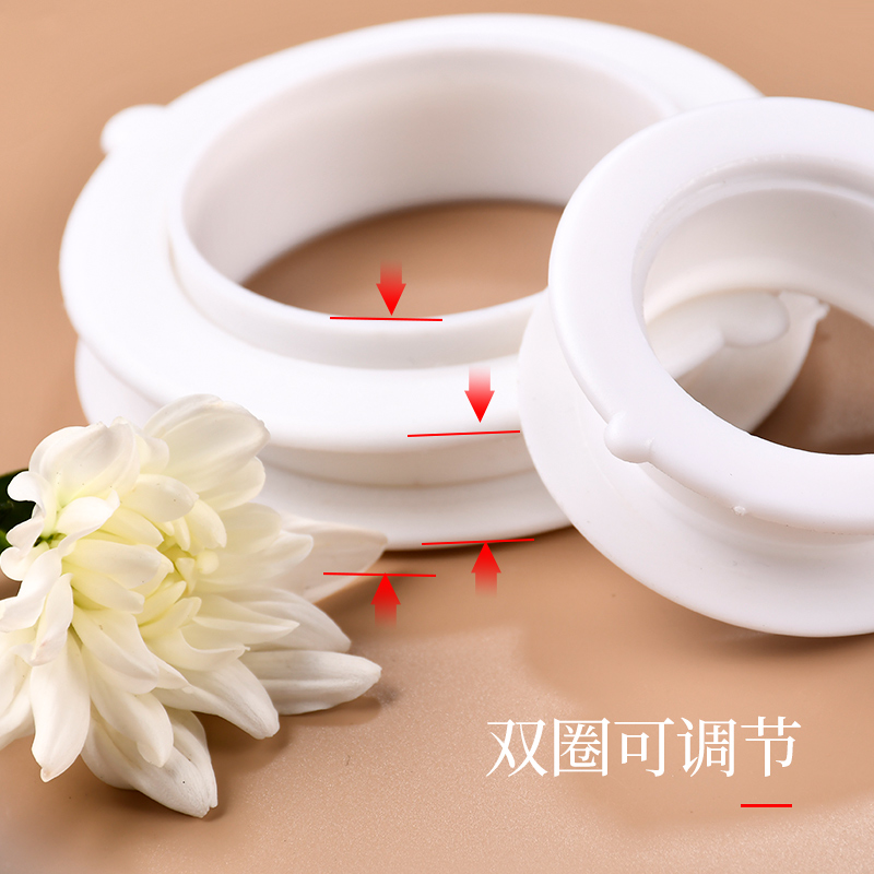 防臭地漏橱柜下水密封燃气管水槽开孔盖片圈密封圈落下水口螺纹