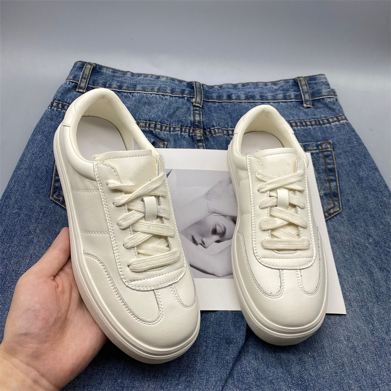 牛皮小白鞋平底时尚运动休闲板鞋