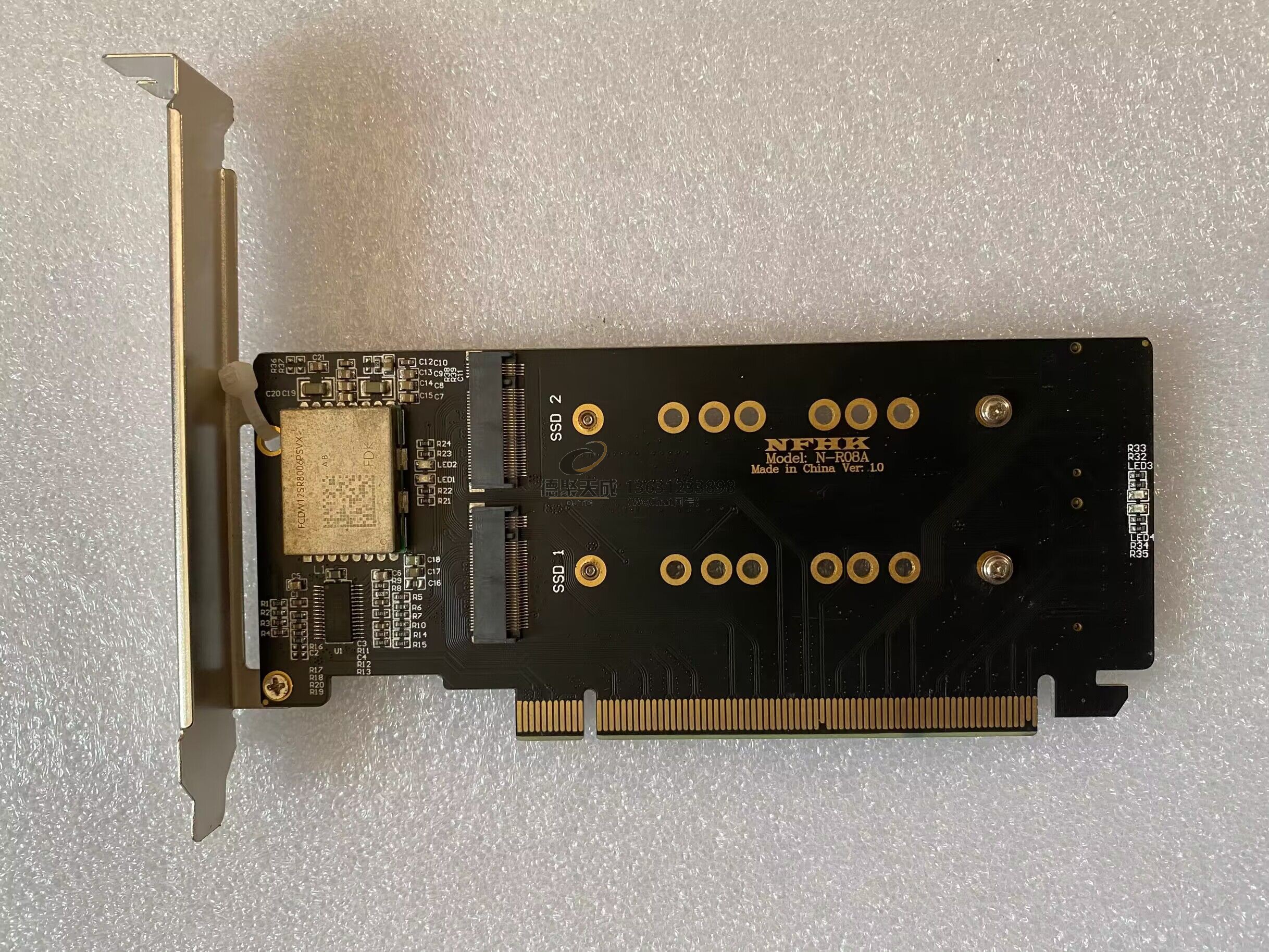 议价Ce.0 x16拆3分卡 4个NVMe M.2一分四转接 INGFF PSSD VROC转 电脑硬件/显示器/电脑周边 其它电脑周边 原图主图