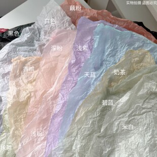 莫兰迪绿色雪梨纸蛋糕装饰花束包装材料礼物包装纸幼儿园环创材料