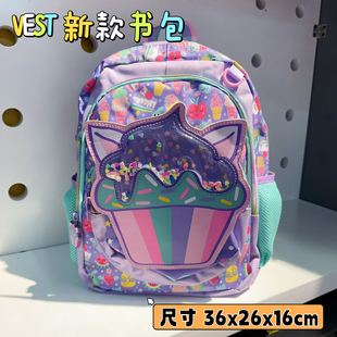 VEST新款卡通可爱双肩包幼儿园书包小学生背包女童男童小背包网红