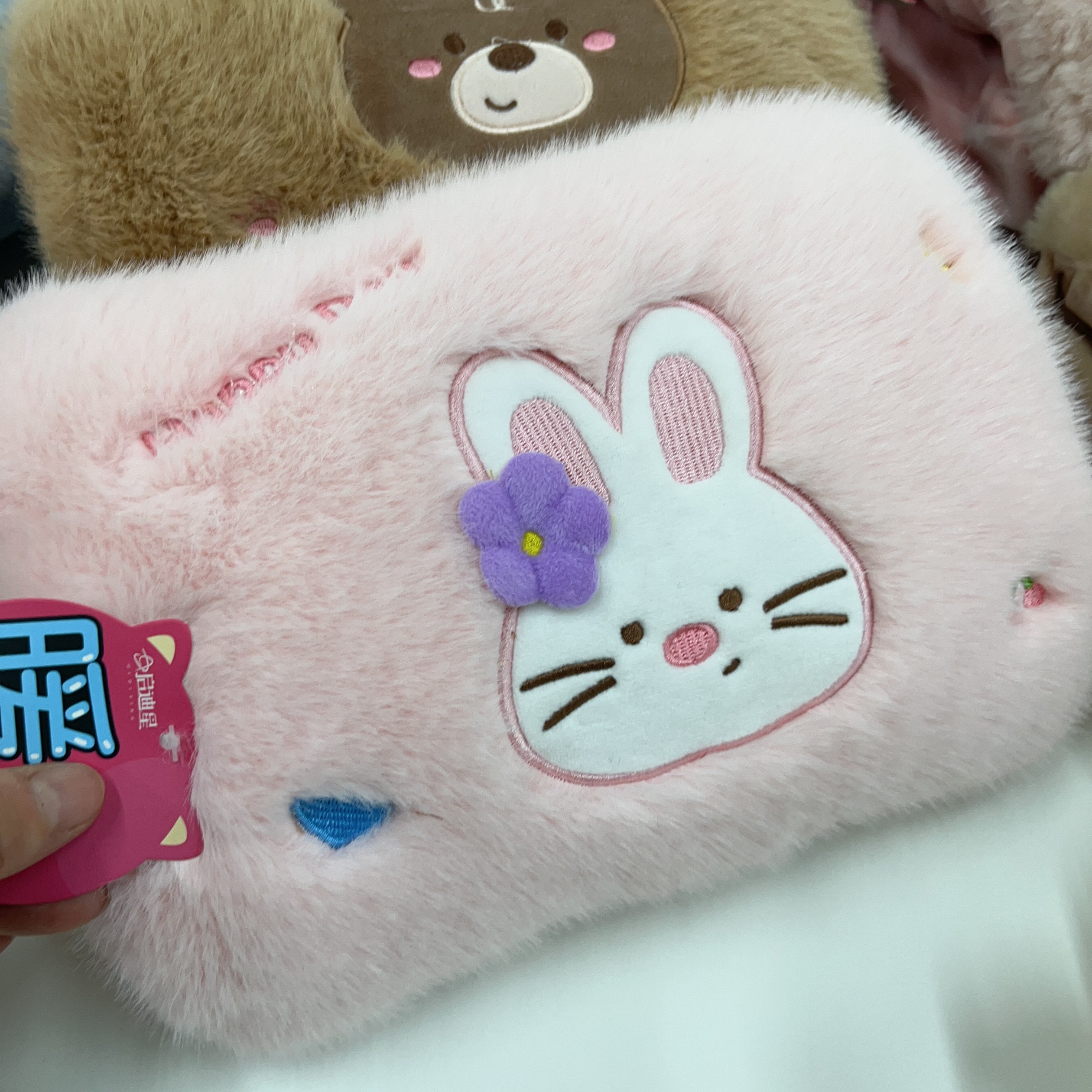 新款小兔小熊电热水袋毛绒暖手宝女生可爱卡通宿舍用姆博宫充电式
