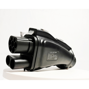 快充转接头欧标CCS2转国标 GBT 粤车南下新能源直流充电CCS2