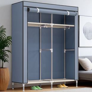 简易衣柜家用卧室出租房用单人宿舍组装小型挂衣橱结实耐用布衣柜