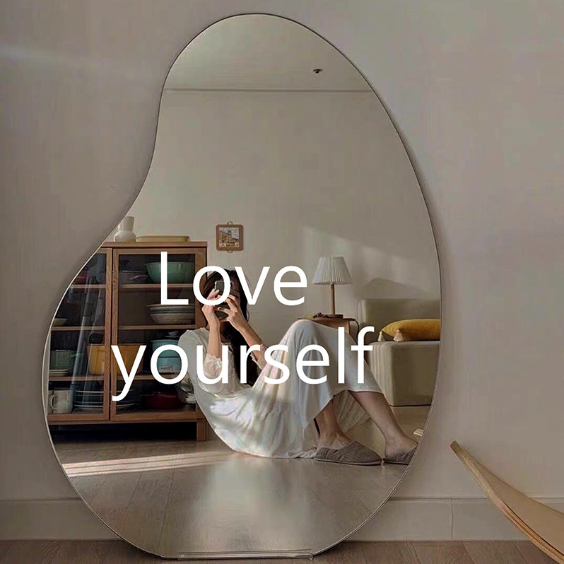 爱自己  ins风简约英文字母墙贴 服装美容店铺镜子拍照装饰贴纸