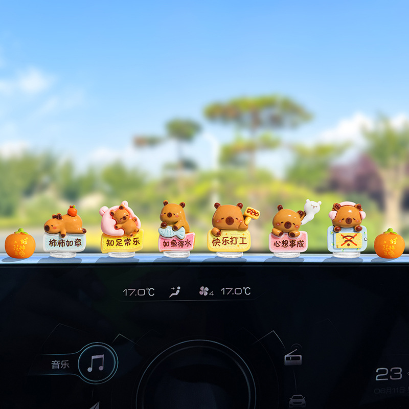 电脑显示屏创意饰品电视机上的小摆件屏幕装饰公仔办公解压小物件