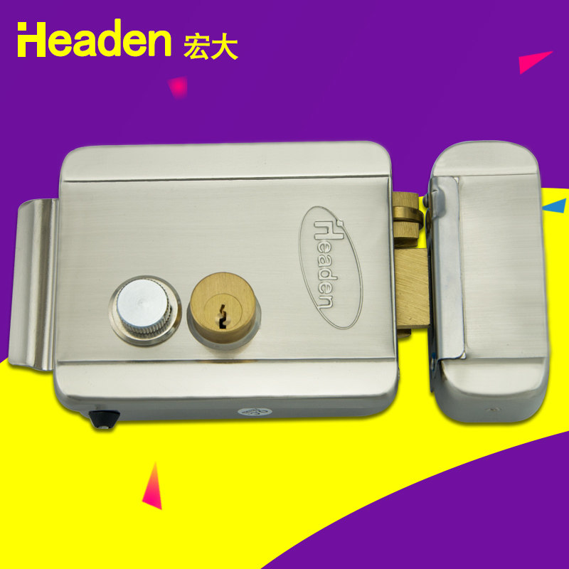 宏大Headen电控锁灵性锁电机锁静音门锁家用电子锁出租屋智能门禁