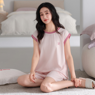 薄款 睡衣女士夏季 背心短裤 无袖 夏天凉感休闲家居服 莫代尔胸垫款