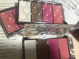 娘家 motherhome 粉饼 修容腮红 两用腮红盘 外贸侧影胭脂鼻影