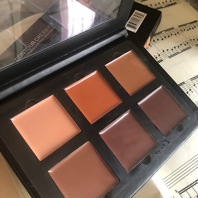 出口AnastasiaBe六色修容盘膏小麦深色侧影修容盘欧美ins超火中东