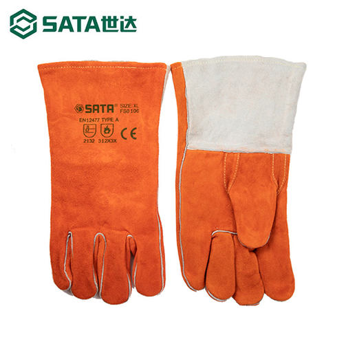 氩弧焊接直指斜指手套Sata/世达