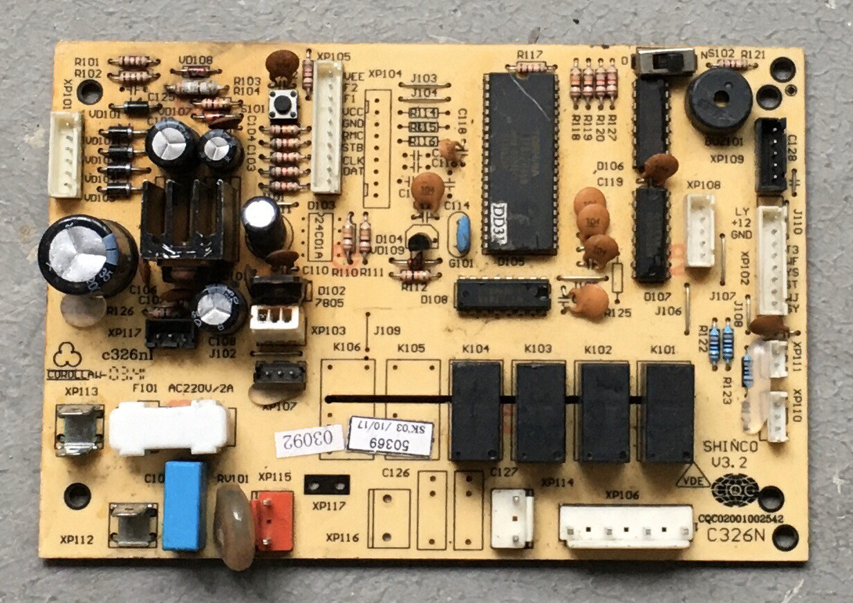 新科电脑板KFRd-50LWZ内机板 50369 SHINC0 V3.2 C326N C326NL怎么看?