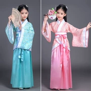 Trang web chính thức Yali Tangshi Guzheng trang phục cô gái trang phục biểu diễn trang phục cổ tích nhỏ Tang phù hợp với trang phục nhiếp ảnh Hanfu - Quần áo ngoài trời