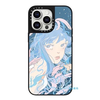 CASETi镜面Saitemiss低级失误少女15Pro适用iPhone14ProMax苹果13Pro网红明星小众磁吸壳12防摔保护套15