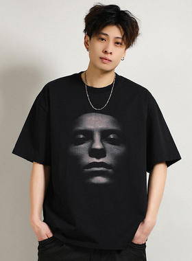 FPASCA夏季新款高端超细节3D感短袖T恤宽松重磅潮牌美式纯棉上衣