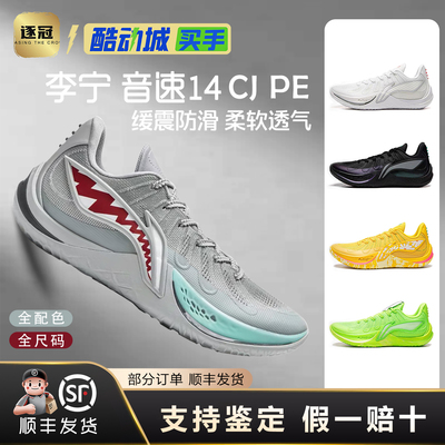 李宁青少年实用型低帮减震篮球鞋