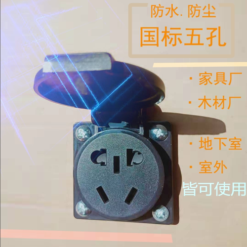 10a250v工地室内外草坪防水插座