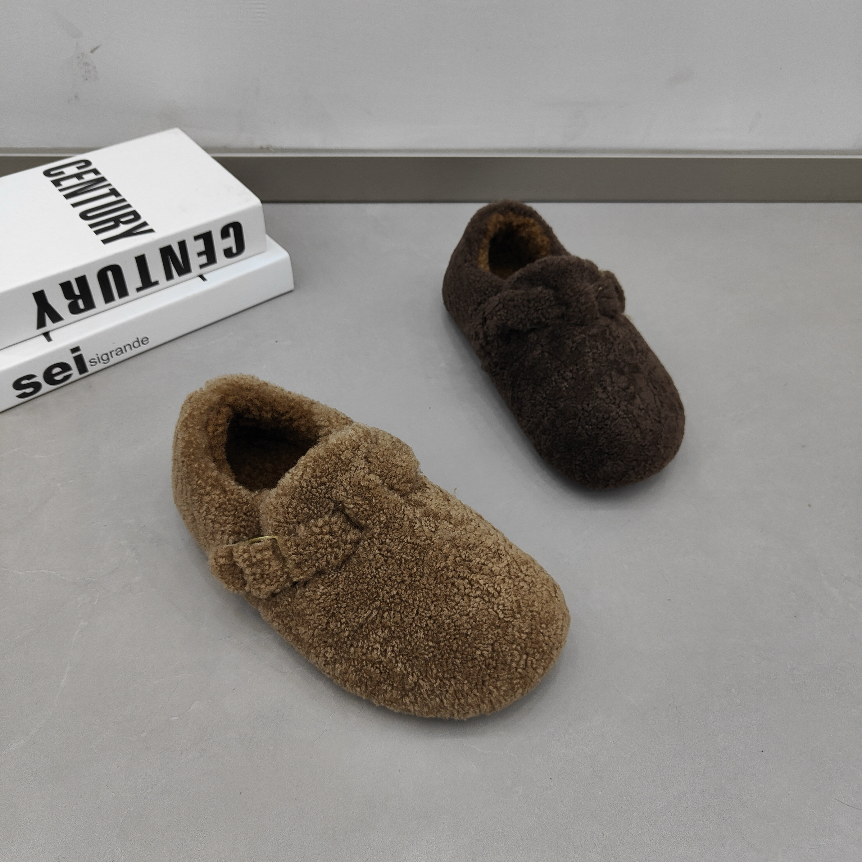 冬季真皮厚底羊羔毛毛鞋女冬外穿保暖加绒勃肯鞋一脚蹬豆豆棉鞋潮,女鞋,乐福鞋（豆豆鞋）,淘宝优惠券,粉丝福利购,淘宝优惠卷